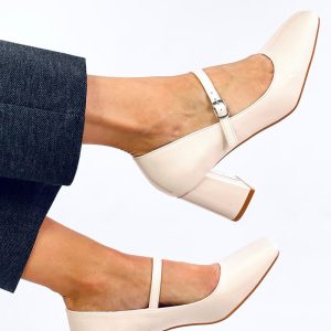 Pumps met dikke hak model 200679 Inello
