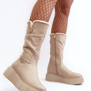 Laarzen met sleehak model 188530 Step in style