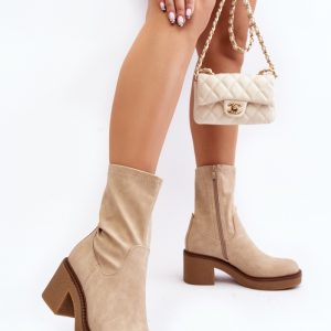 Laarsjes met hoge hak model 189056 Step in style