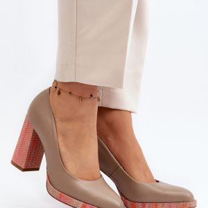 Pumps met dikke hak model 192298 Step in style