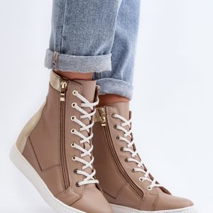 sportschoenen met sleehak model 192302 Step in style