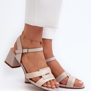 sandalen op hak model 197096 Step in style