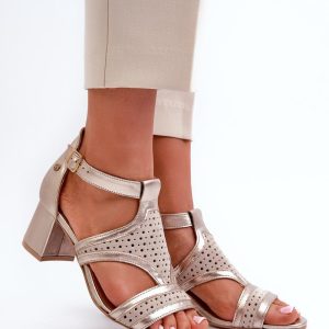 sandalen op hak model 198129 Step in style