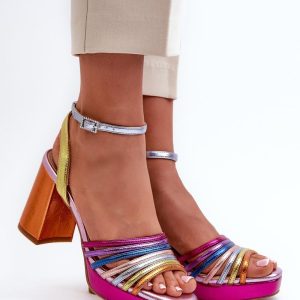 sandalen op hak model 198139 Step in style