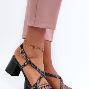 sandalen op hak model 198794 Step in style