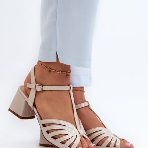 sandalen op hak model 198814 Step in style