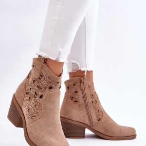 Laarsjes met hoge hak model 199424 Step in style