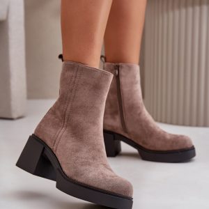 Laarsjes met hoge hak model 199842 Step in style