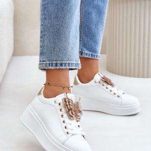 ~Buty sportowe na platformie model 201045 Step in style