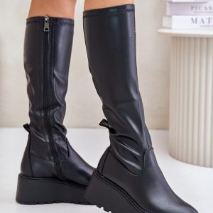 Laarzen met sleehak model 202038 Step in style
