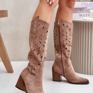 Laarzen met hoge hakken model 202108 Step in style