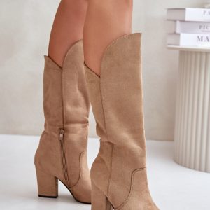 Laarzen met hoge hakken model 202737 Step in style