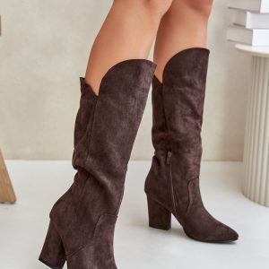 Laarzen met hoge hakken model 202738 Step in style