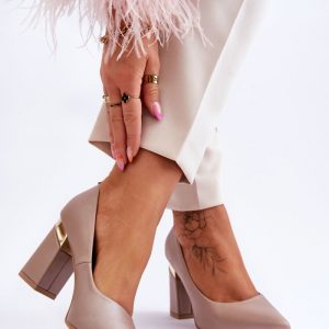 Pumps met dikke hak model 177681 Step in style