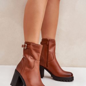 Laarsjes met hoge hak model 204673 Step in style