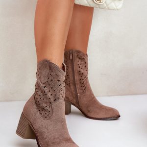 Laarsjes met hoge hak model 209415 Step in style