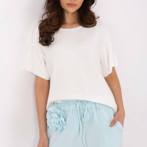 Trui met korte mouwen model 209984 Italy Moda