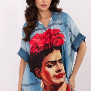 Overhemd met korte mouwen model 210032 Italy Moda