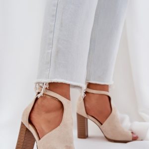 sandalen op hak model 210153 Step in style
