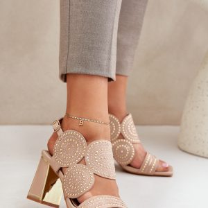 sandalen op hak model 210709 Step in style
