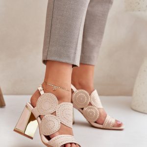 sandalen op hak model 210710 Step in style
