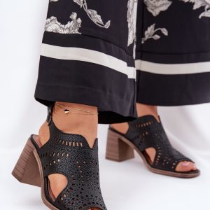 sandalen op hak model 211365 Step in style