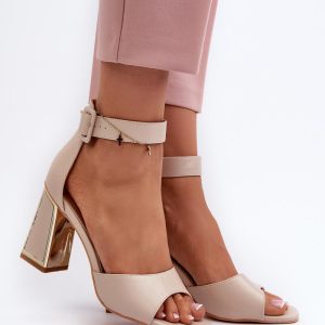 sandalen op hak model 197089 Step in style