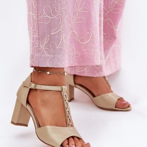 sandalen op hak model 213161 Step in style