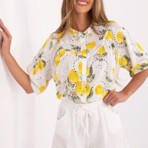 Overhemd met korte mouwen model 213782 Italy Moda