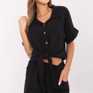 Overhemd met korte mouwen model 213865 Italy Moda
