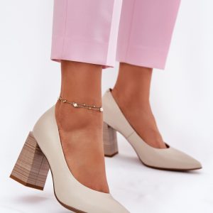 Pumps met dikke hak model 213892 Step in style
