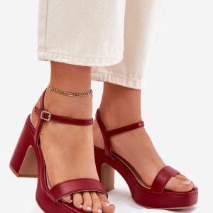 sandalen op hak model 214094 Step in style
