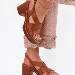 sandalen op hak model 214390 Step in style