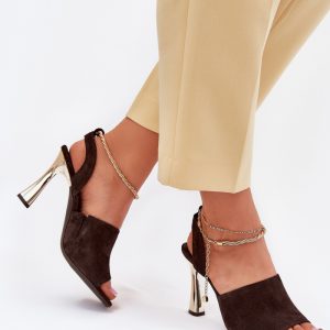 sandalen op hak model 214989 Step in style