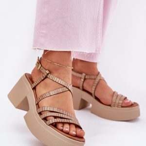 sandalen op hak model 214994 Step in style