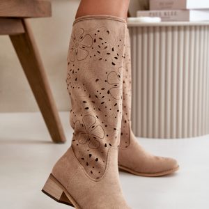 Opengewerkte laarzen model 199133 Step in style