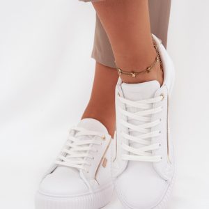 ~Buty sportowe na platformie model 216474 Step in style