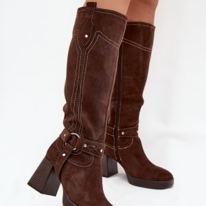 Laarzen met hoge hakken model 216795 Step in style