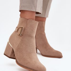 Laarsjes met hoge hak model 216811 Step in style