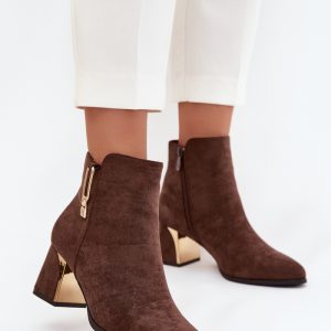 Laarsjes met hoge hak model 217725 Step in style
