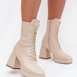 Laarsjes met hoge hak model 217785 Step in style