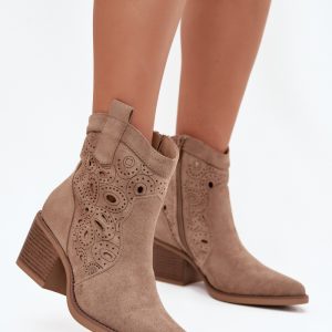 Laarsjes met hoge hak model 217812 Step in style