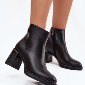 Laarsjes met hoge hak model 217813 Step in style