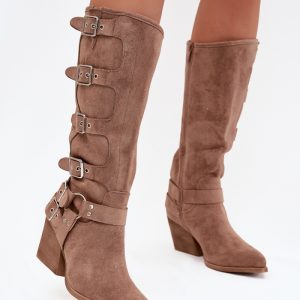 Laarzen met hoge hakken model 217818 Step in style