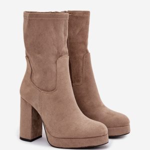 Laarsjes met hoge hak model 218498 Step in style