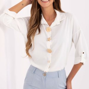 Overhemd met lange mouwen model 219050 Rue Paris