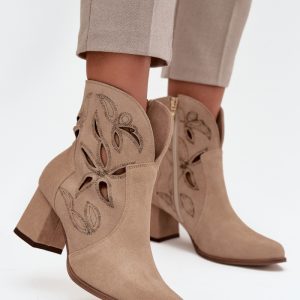 Laarsjes met hoge hak model 219134 Step in style