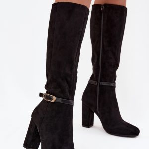 Laarzen met hoge hakken model 219258 Step in style