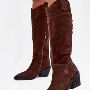 Laarzen met hoge hakken model 219399 Step in style