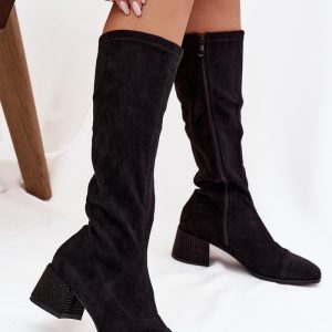 Laarzen met hoge hakken model 220220 Step in style